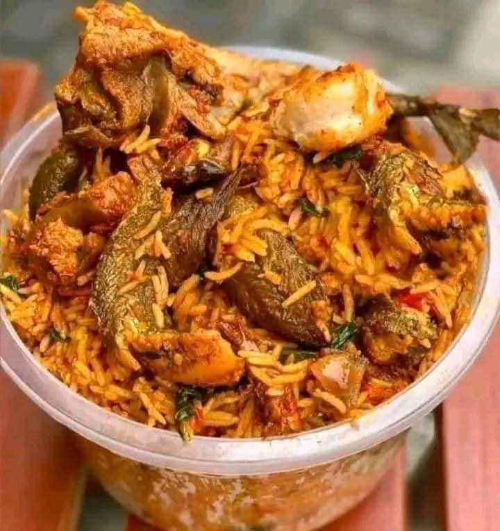Beautifully plated Nigerian food bowl
